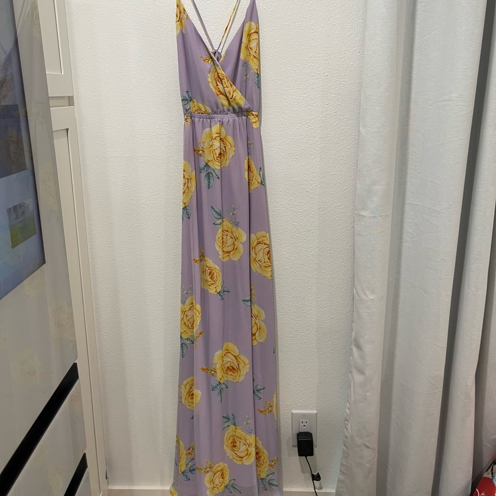 Lulu’s floral maxi dress